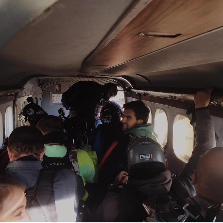 Skydiving one Christmas