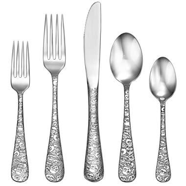 Liberty Tabletop Calavera (Skull) 20 Piece Flatware Set service for 4 18/10 Made in USA