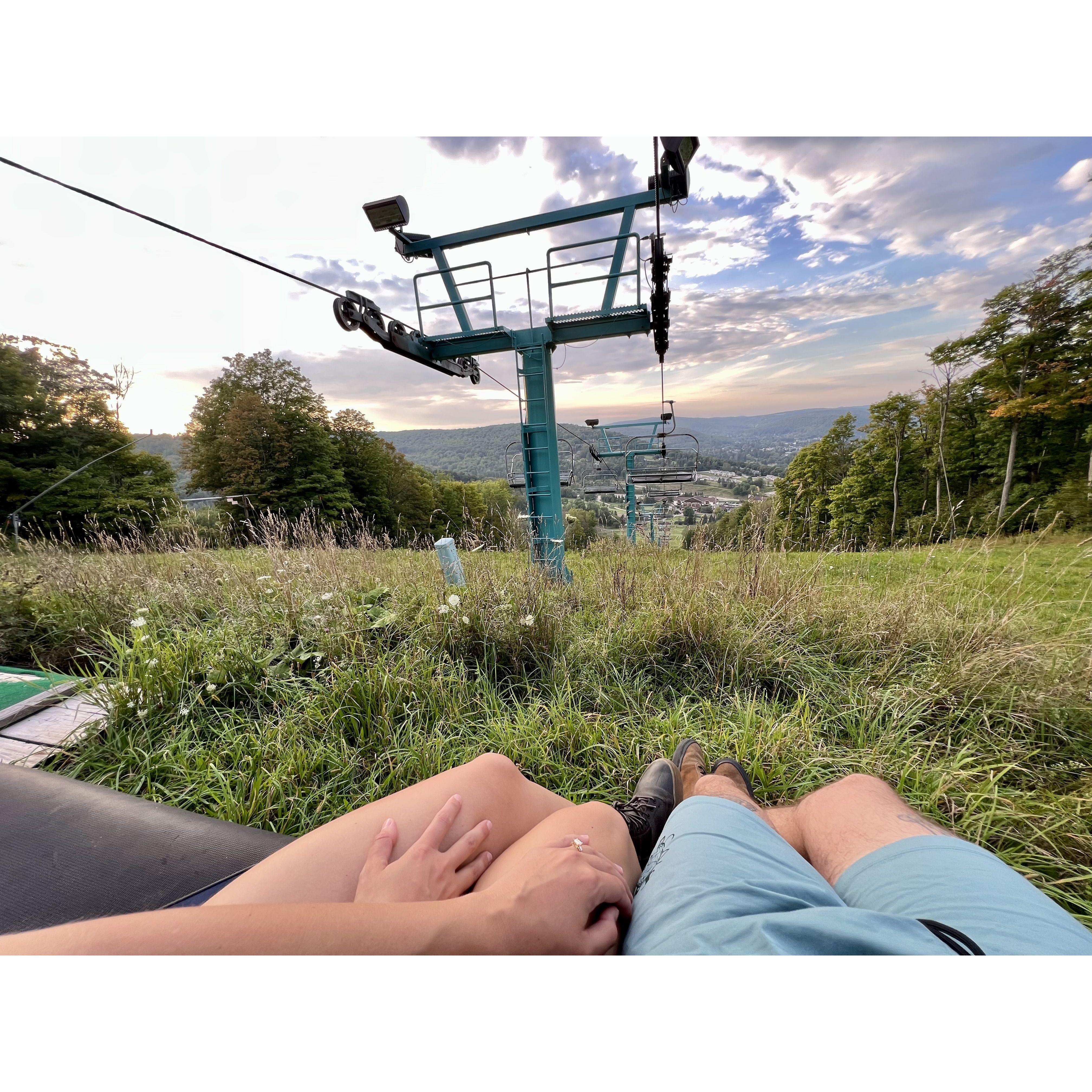 Where we got engaged!