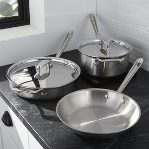 All Clad - All-Clad ® d5 ® Brushed Stainless Steel 5-Piece Cookware Set