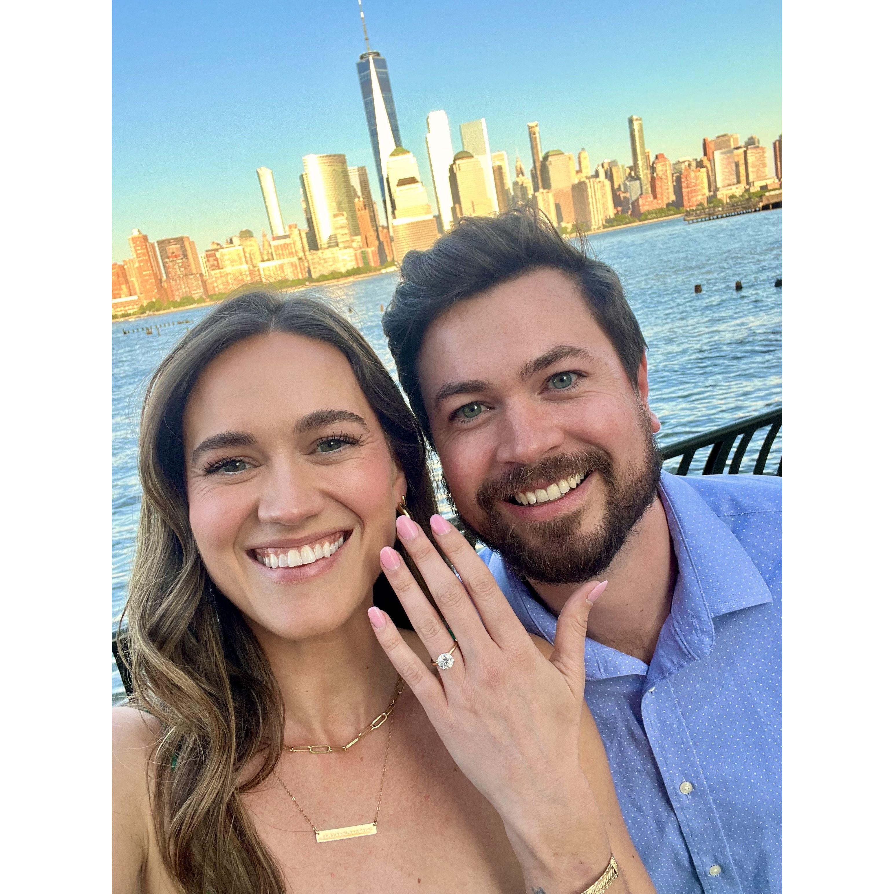 Our engagement on the Jersey City waterfront!