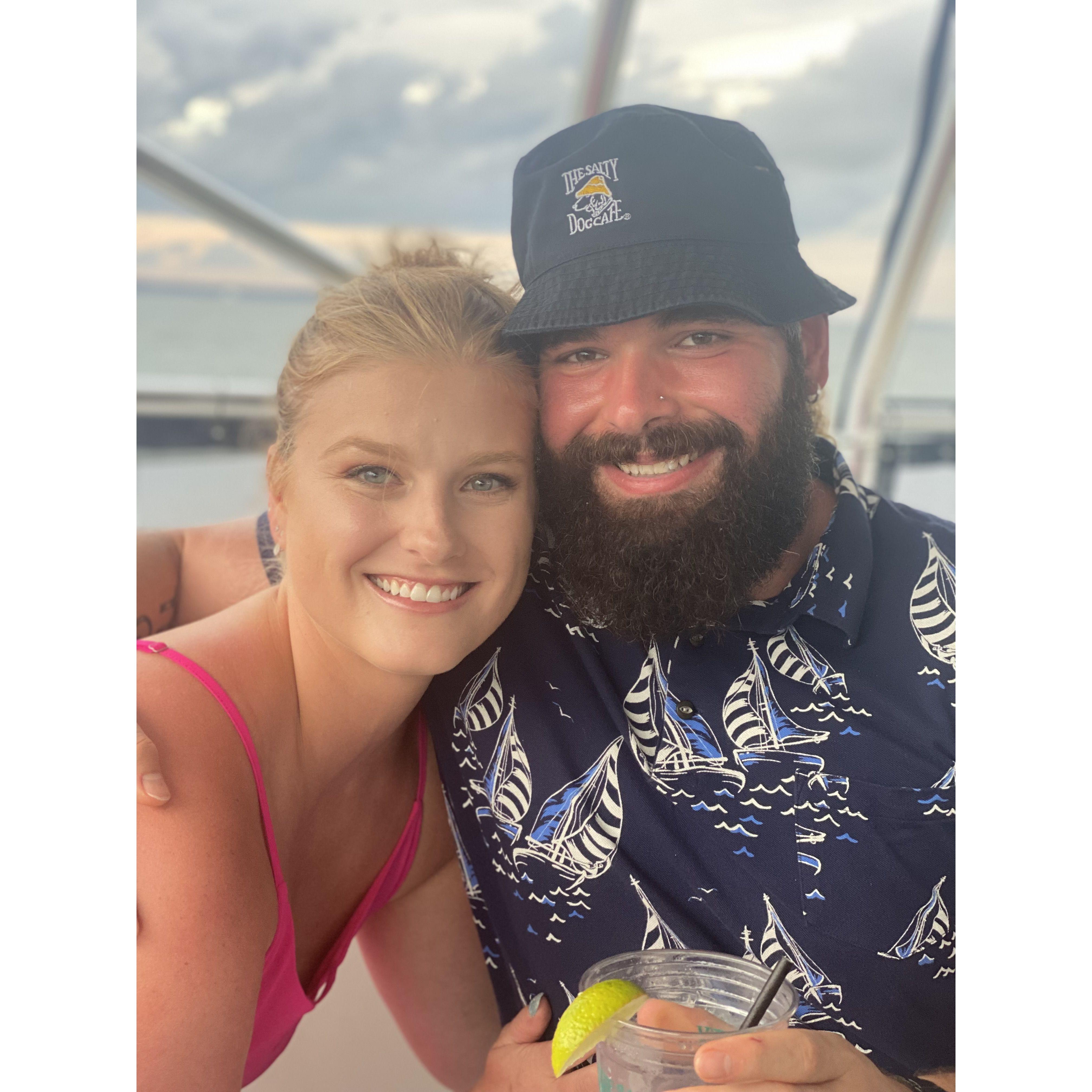 Our first beach trip together. I looked at him and this photo and said, "You just look so happy." He smiled back and said, "I am."