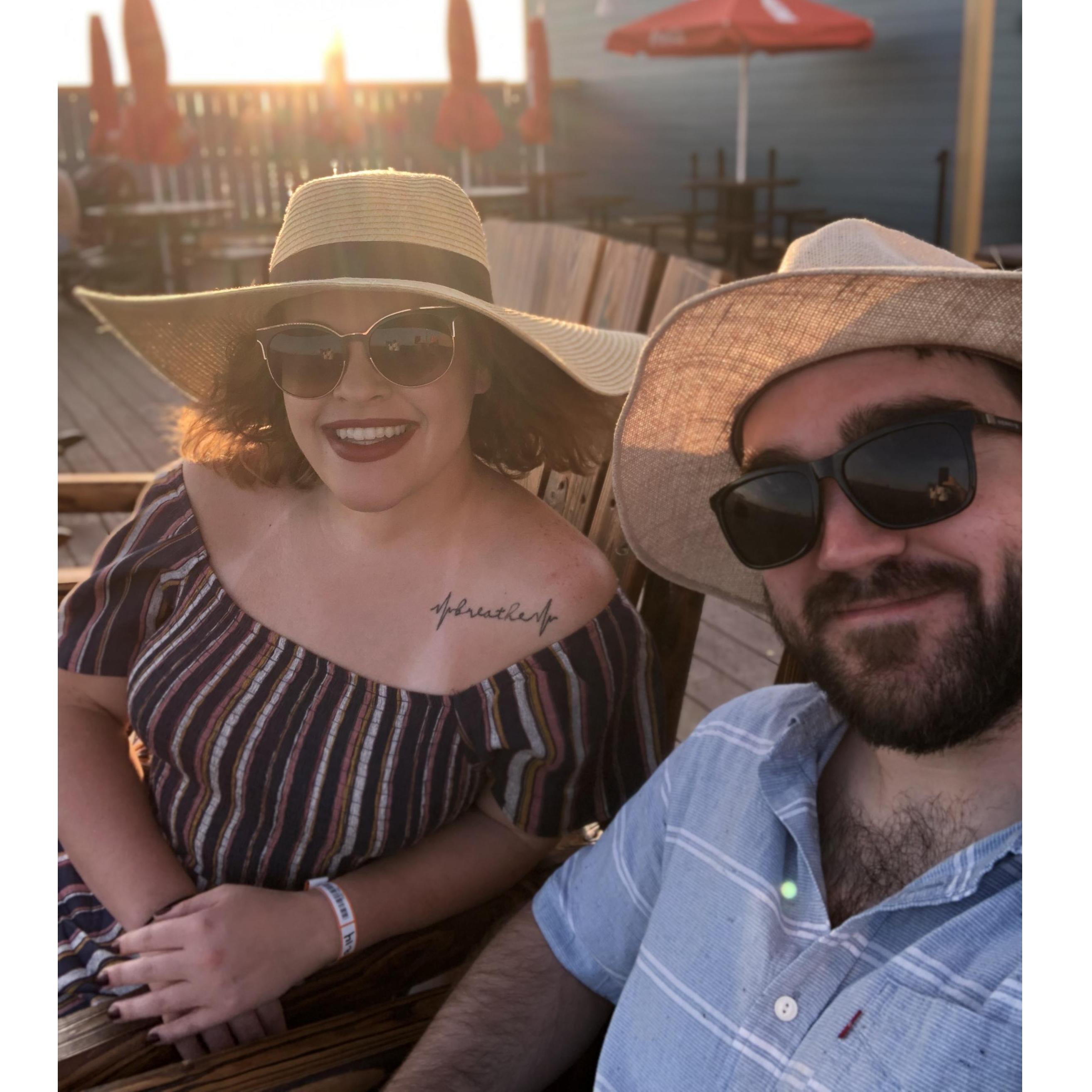 Our first trip together; we went to pleasure pier relaxed on the beach (: