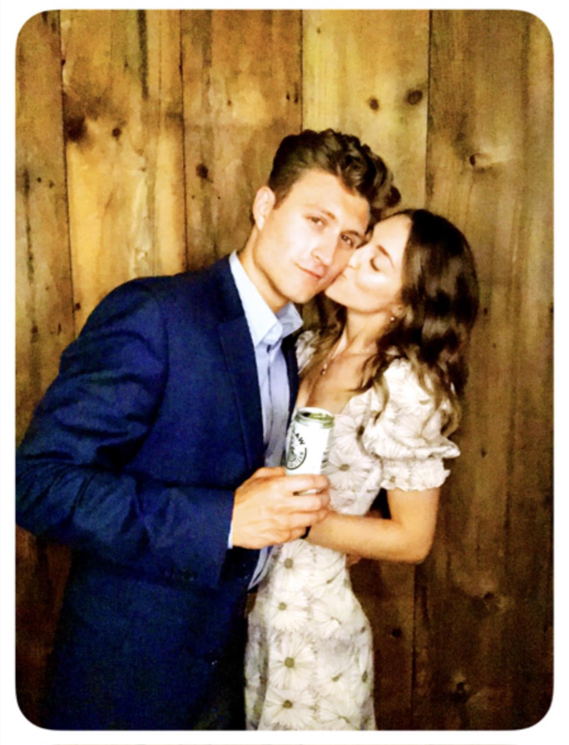 Photo Booth at Dustin & Maggie’s wedding celebration, 2021