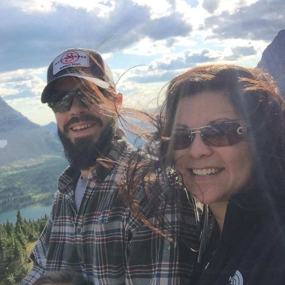 Hidden Lake in Glacier Park- Windy!