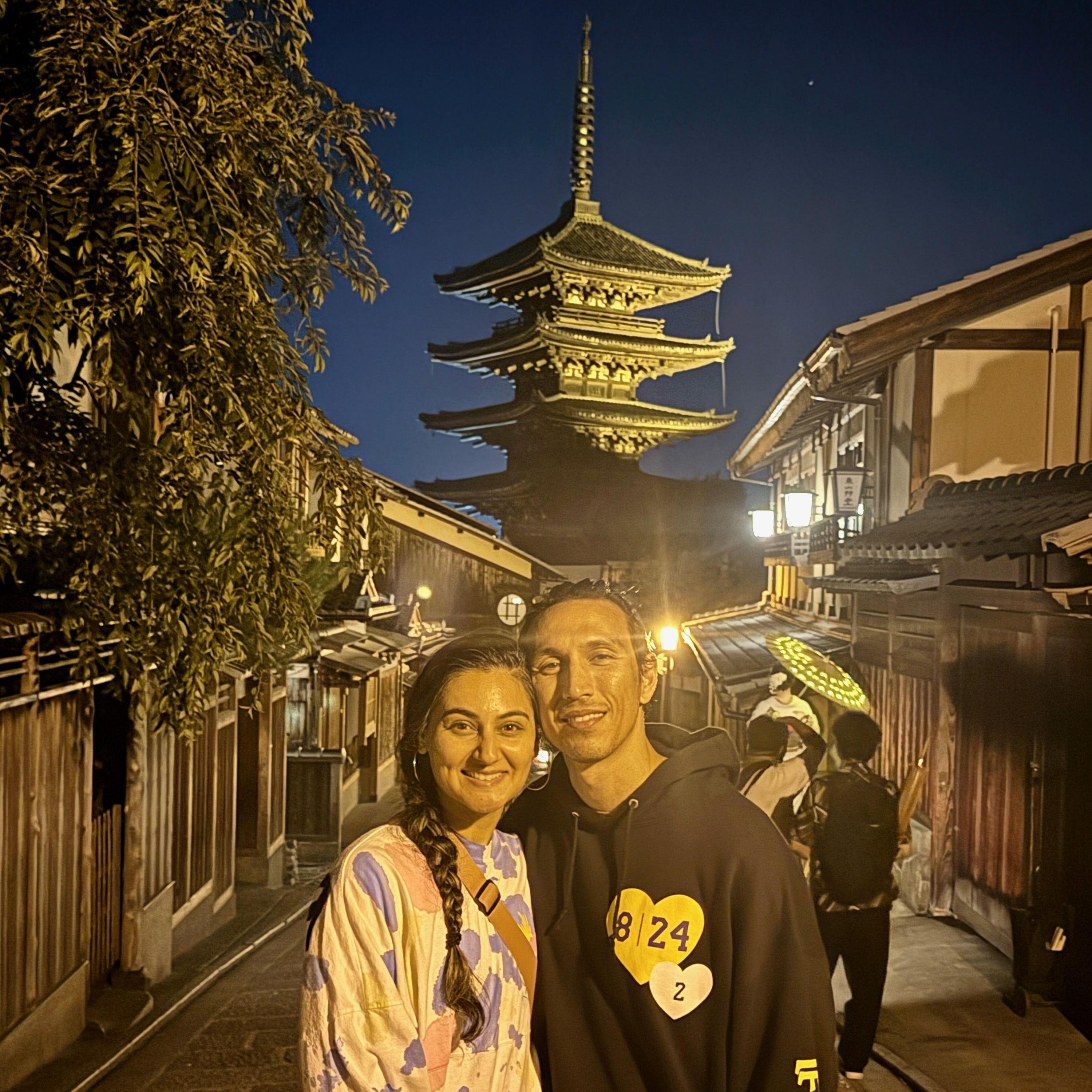 Kyoto Tower was a beauty to see, even at night!