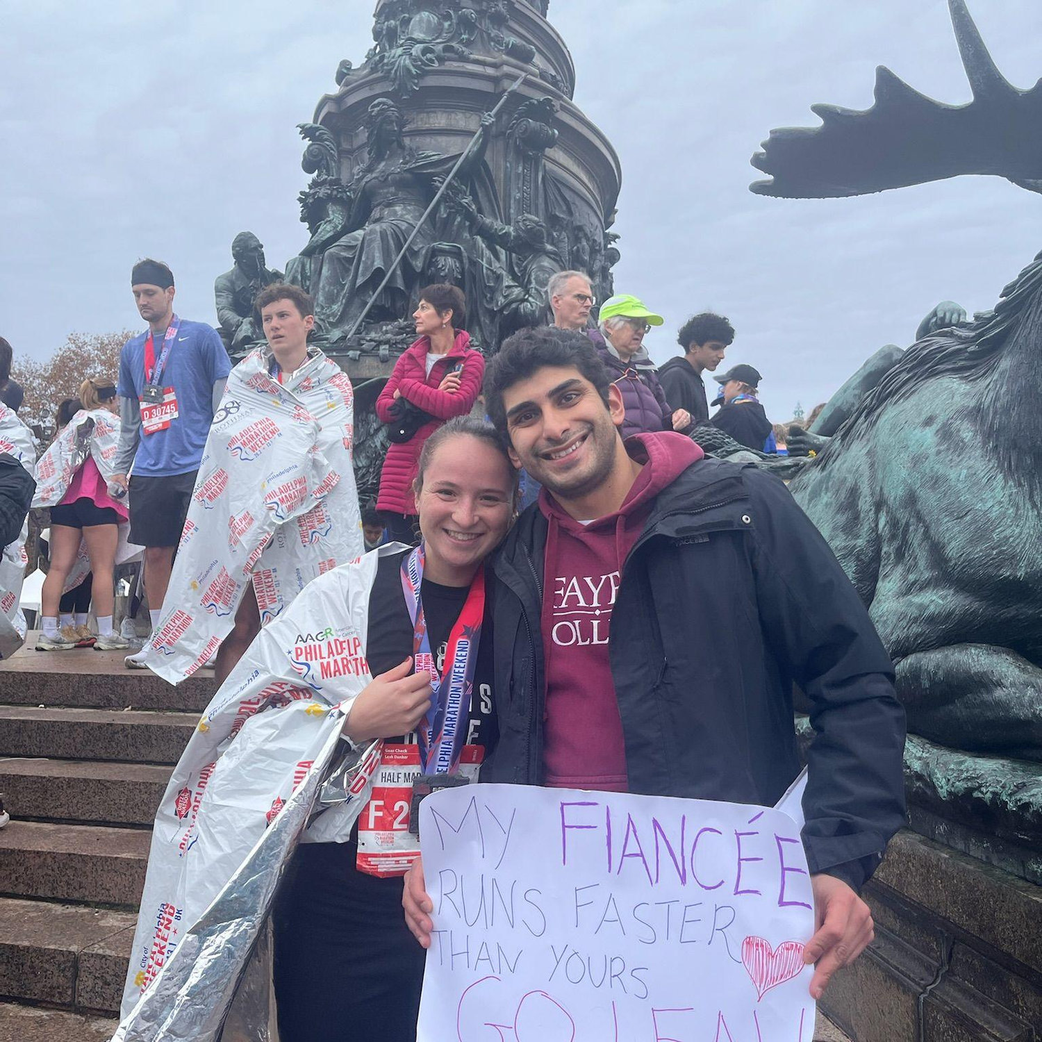 Leah CRUSHED her first half marathon. I couldn't be more proud.
