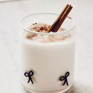 Icon Juice Glass- black bow