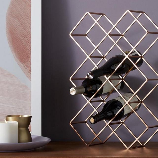Geometric Wine Rack