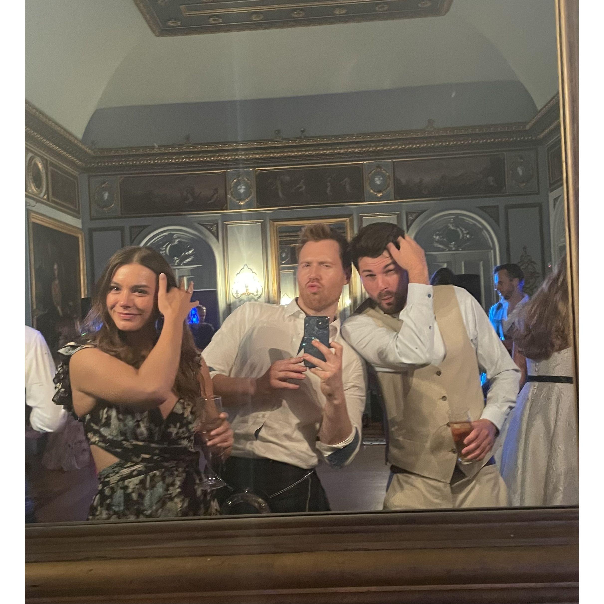 Having a blast dancing all night and Steven and Jo's wedding
