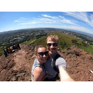 On top of a Scottish mountain!