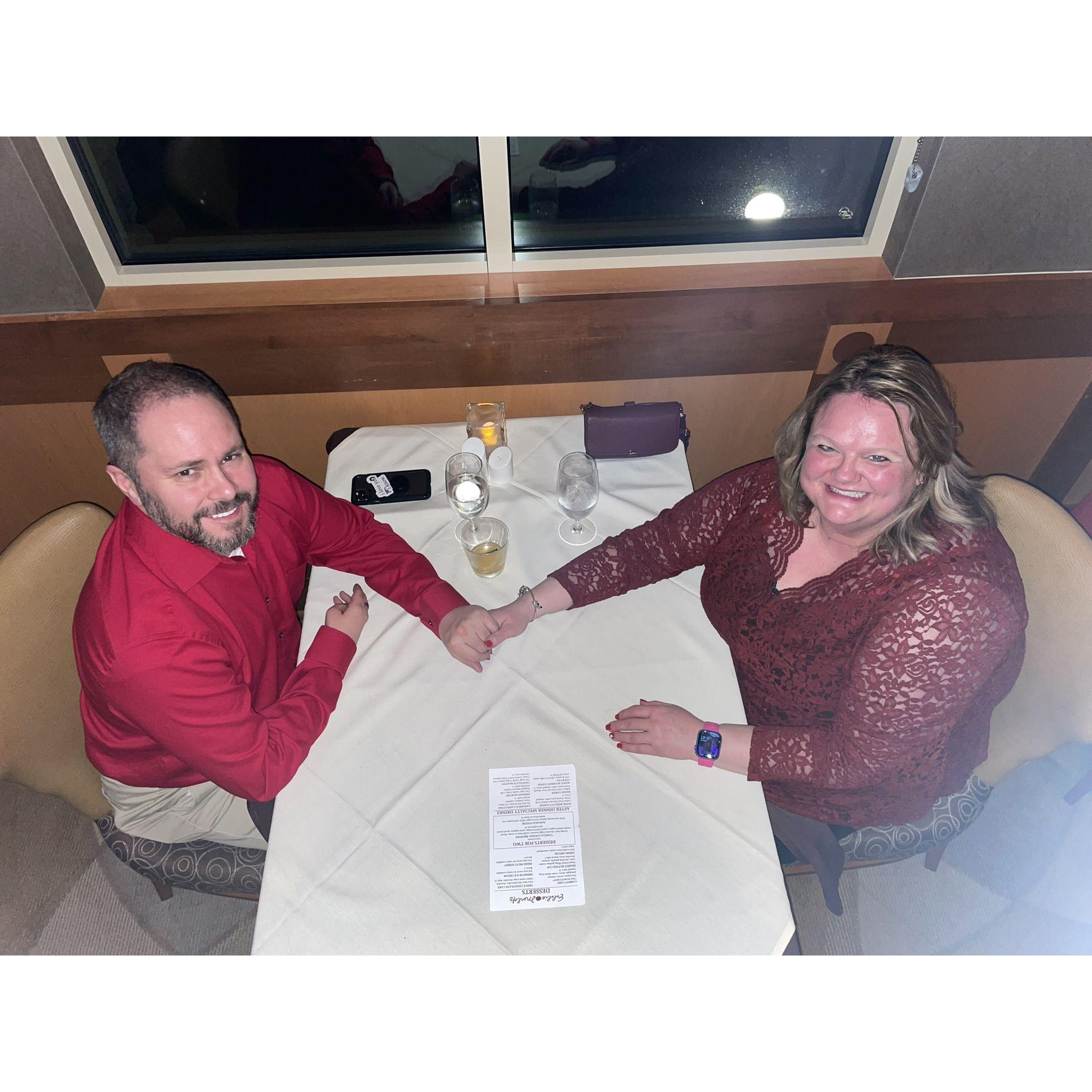 Our first Valentine's Day dinner at Eddie Merlot's 2022