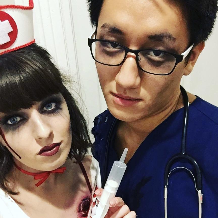 Our First Halloween 2016: I finally got him to dress up!