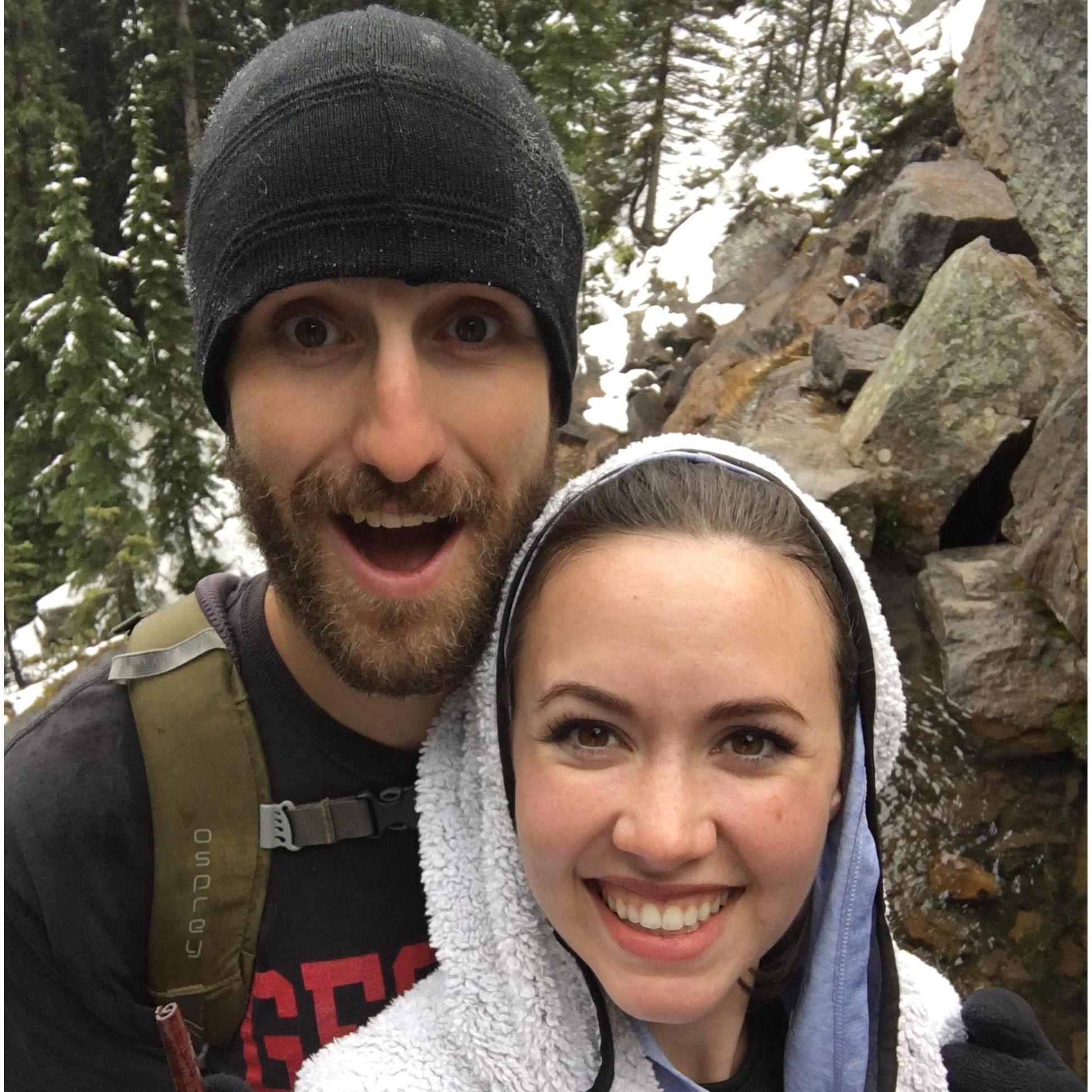*rare* selphie half-way up to the lake Agnes tea house
