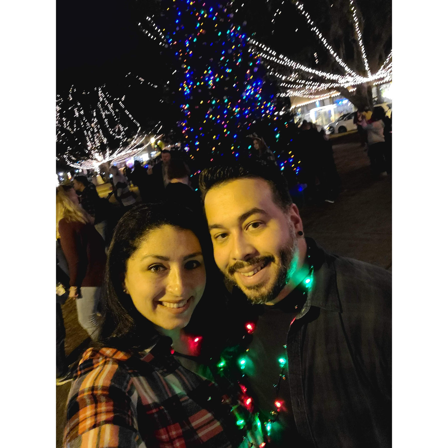 Christmas time seeing the lights in St. Augustine 2020