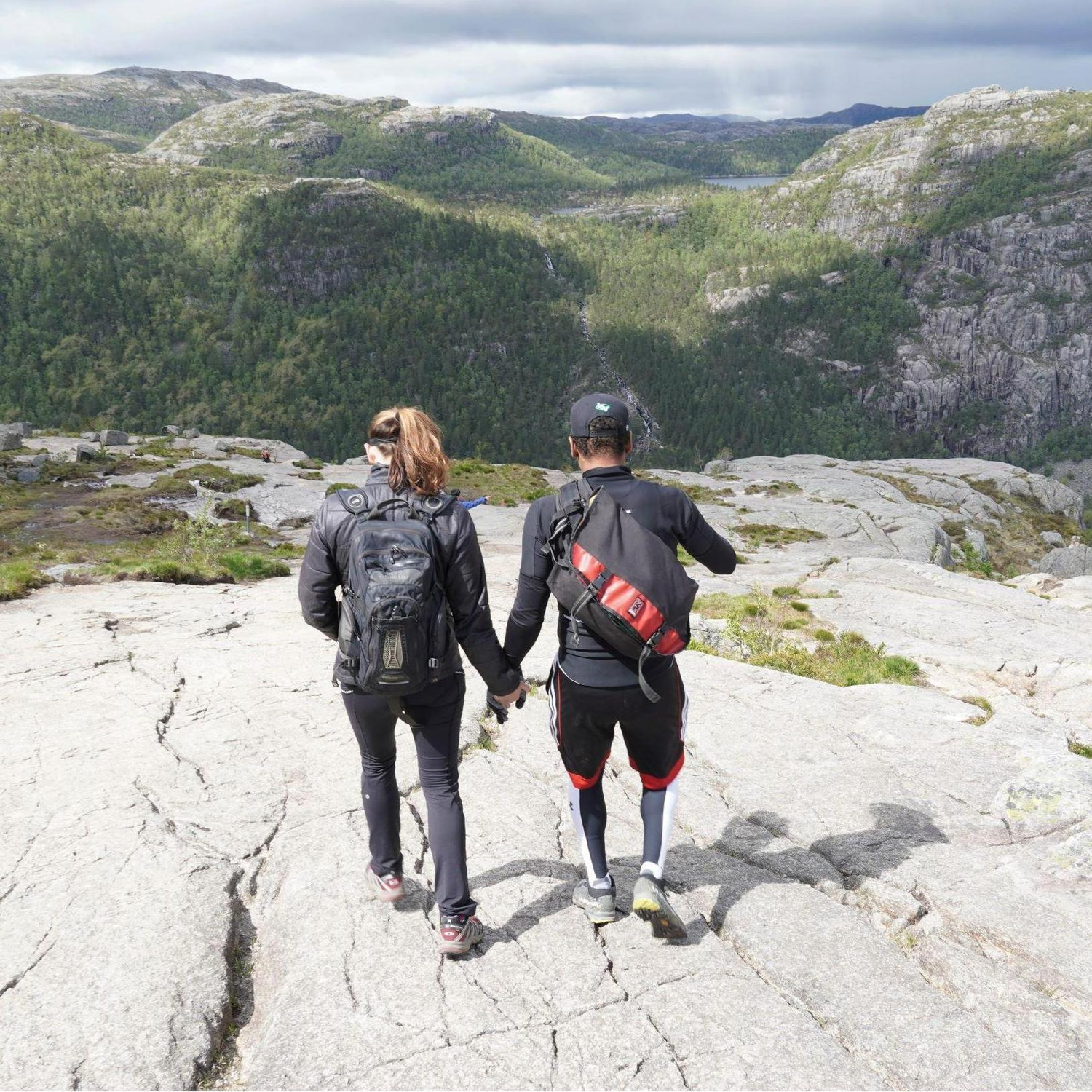 Walking down the mountain towards our life together :)