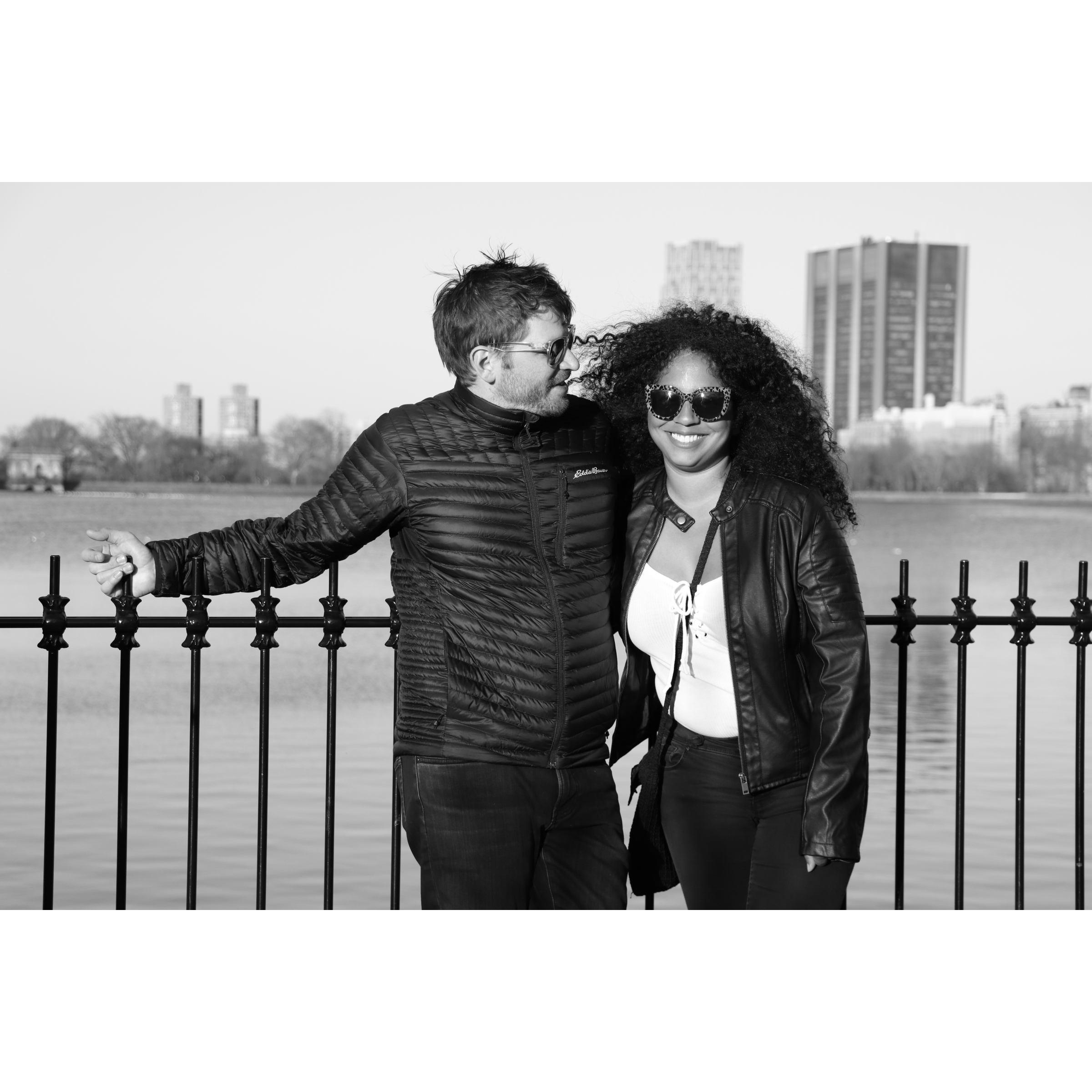 Just before pandemic started, we were walking around Central Park and a stranger came up to us and said we were really cute and asked if she could take our photo!