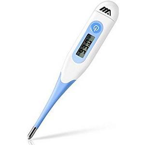 Adoric Medical Digital Oral Thermometer - 10 Sec Fast and Accurate Reading, Basal Temperature Thermometer with Fever Indicator by Mouth Rectal Underarm - FDA and CE Approved