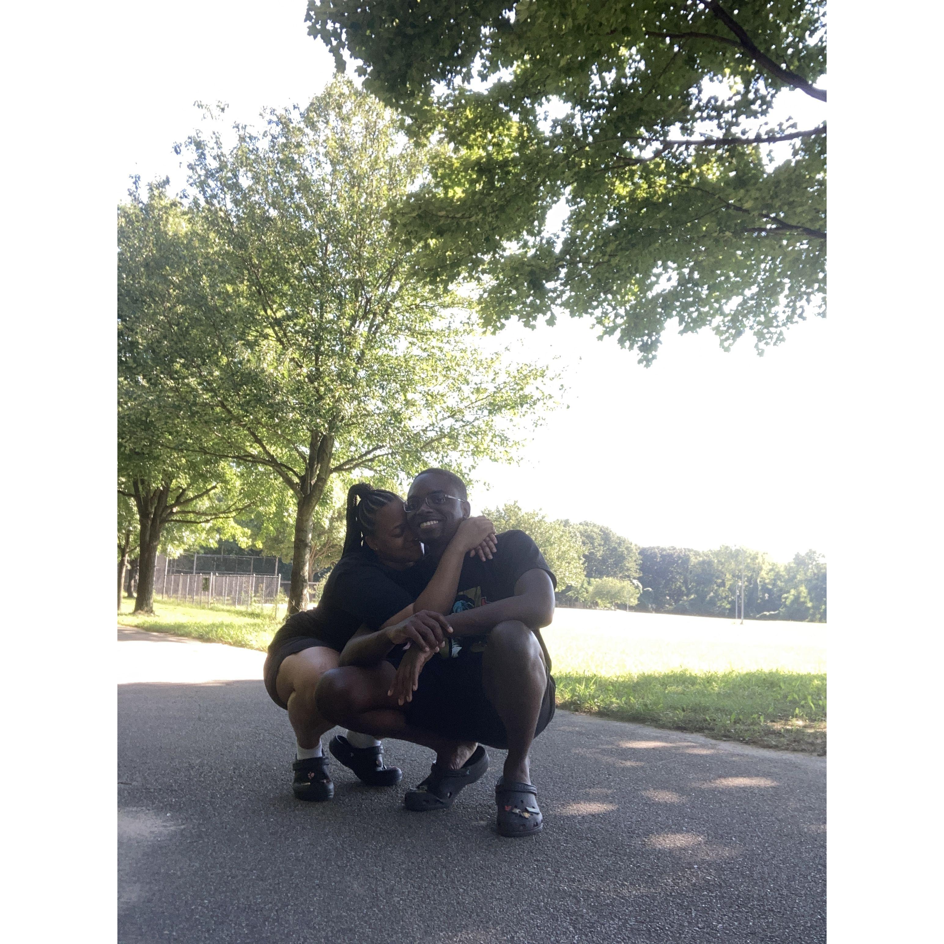 Spending time at the park