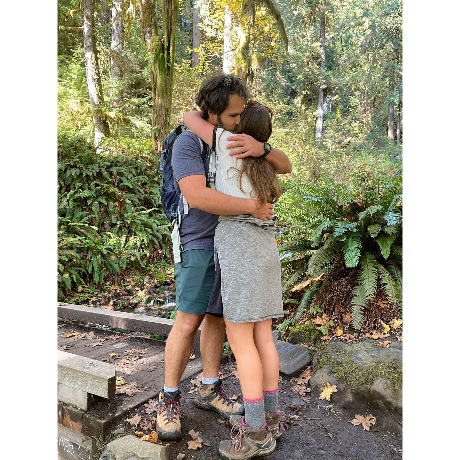 We got engaged near the town of Forks, Washington, in Olympic National Forest on the Hoh Trail. October 12, 2024