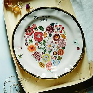 Francophile Dinner Plate - Color: Forever Heart