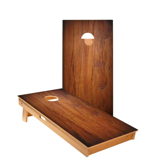 Dark Panel Wood Cornhole Boards - ACA Star Series,Add Resin Bags