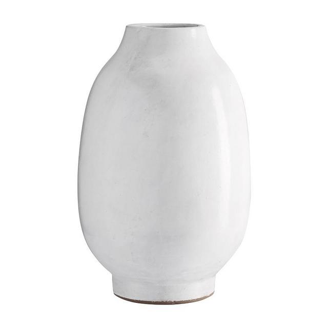 Quinn Ceramic Vase, White - Tall