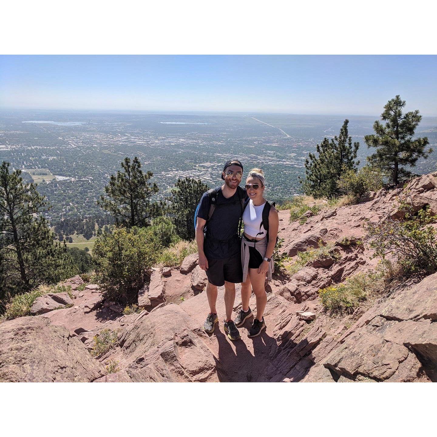 Hiking in Boulder, 2020