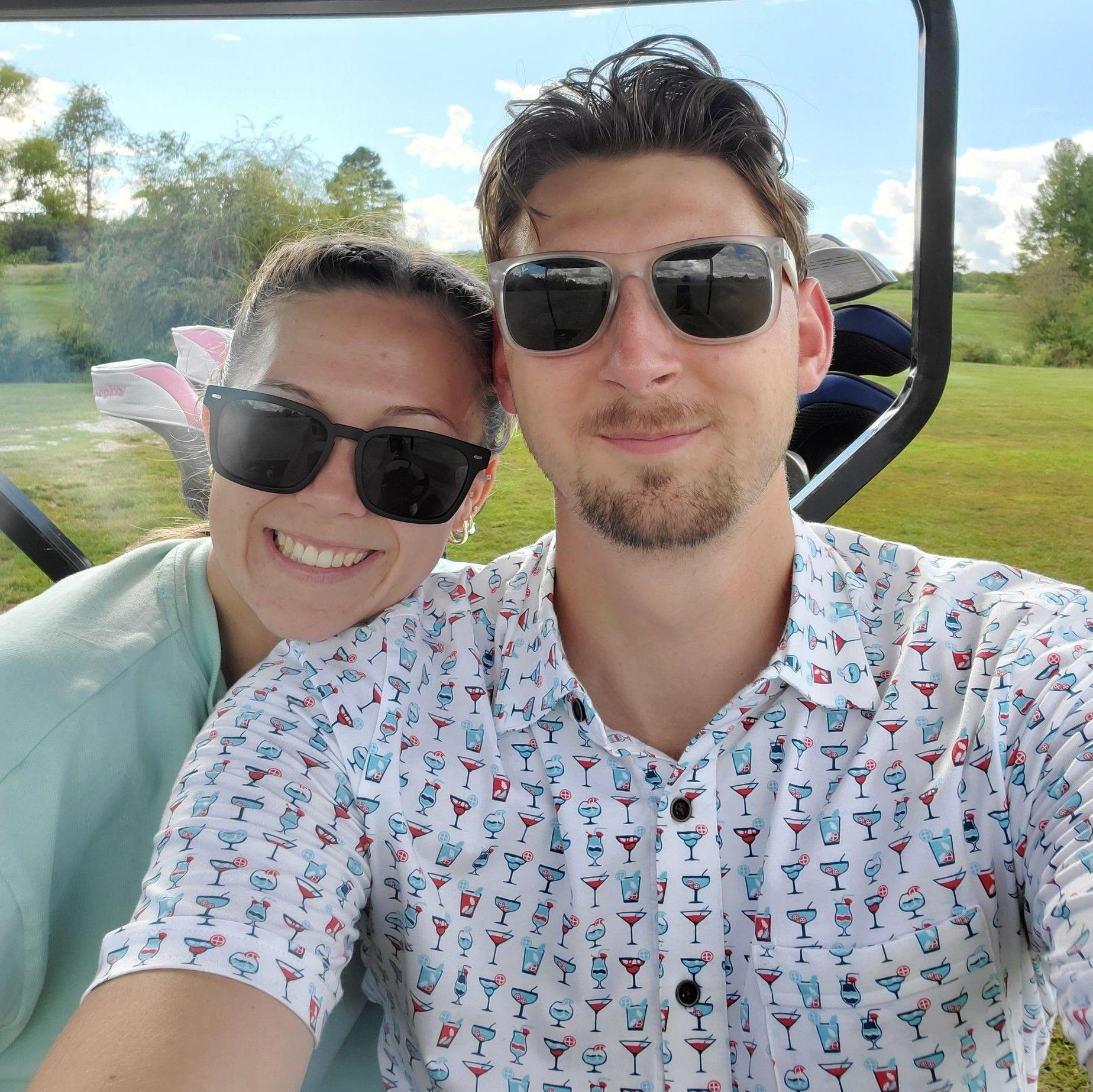 The first golf game we ever played together!
