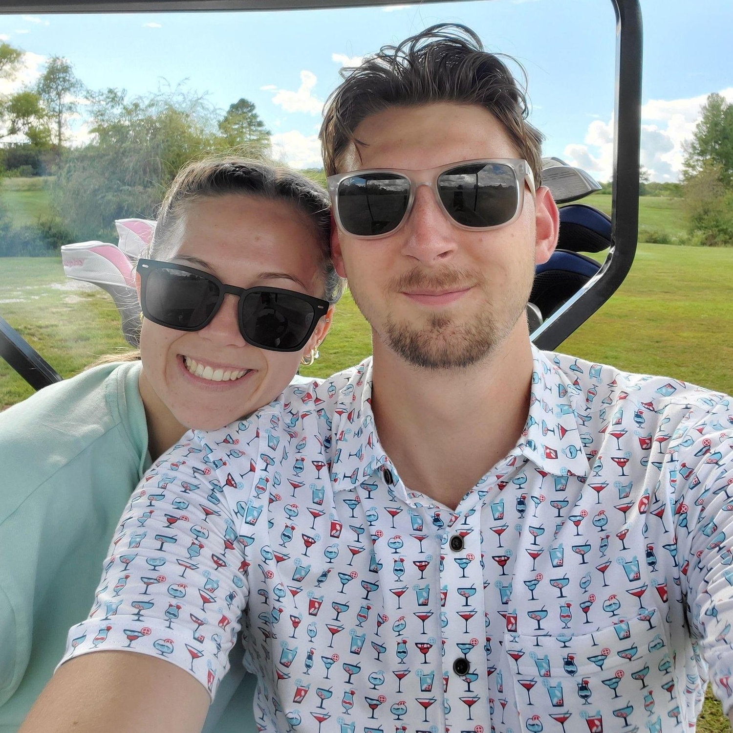 The first golf game we ever played together!