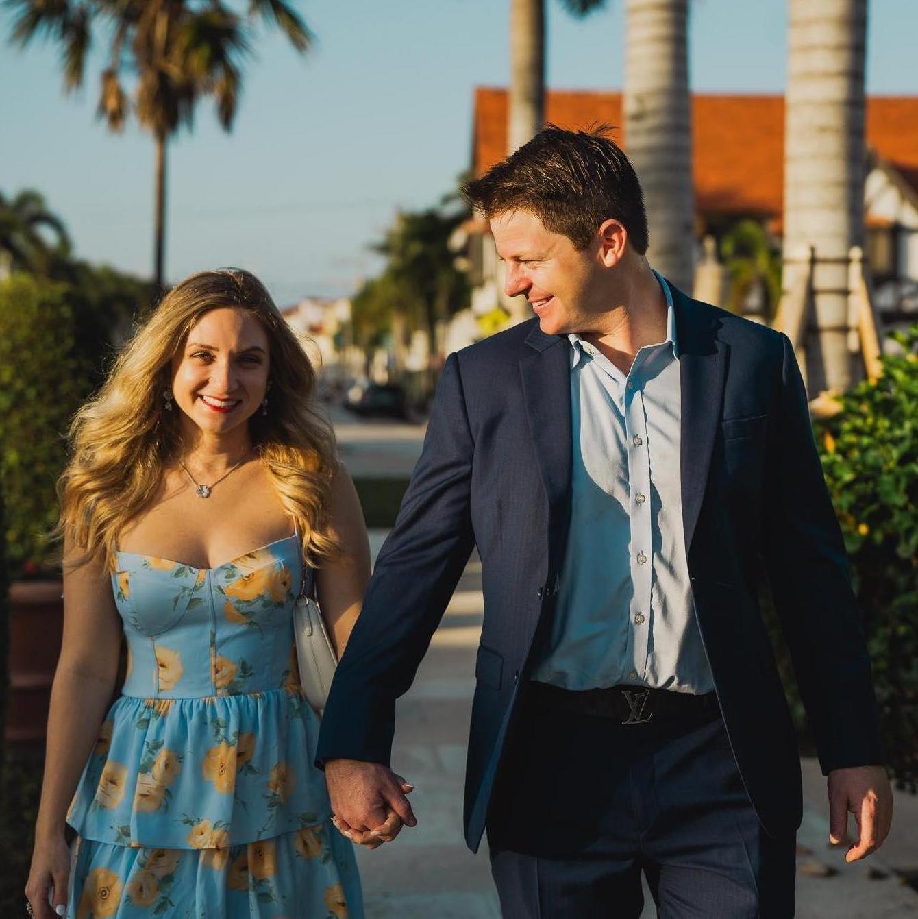 Our beautiful engagement evening in Palm Beach