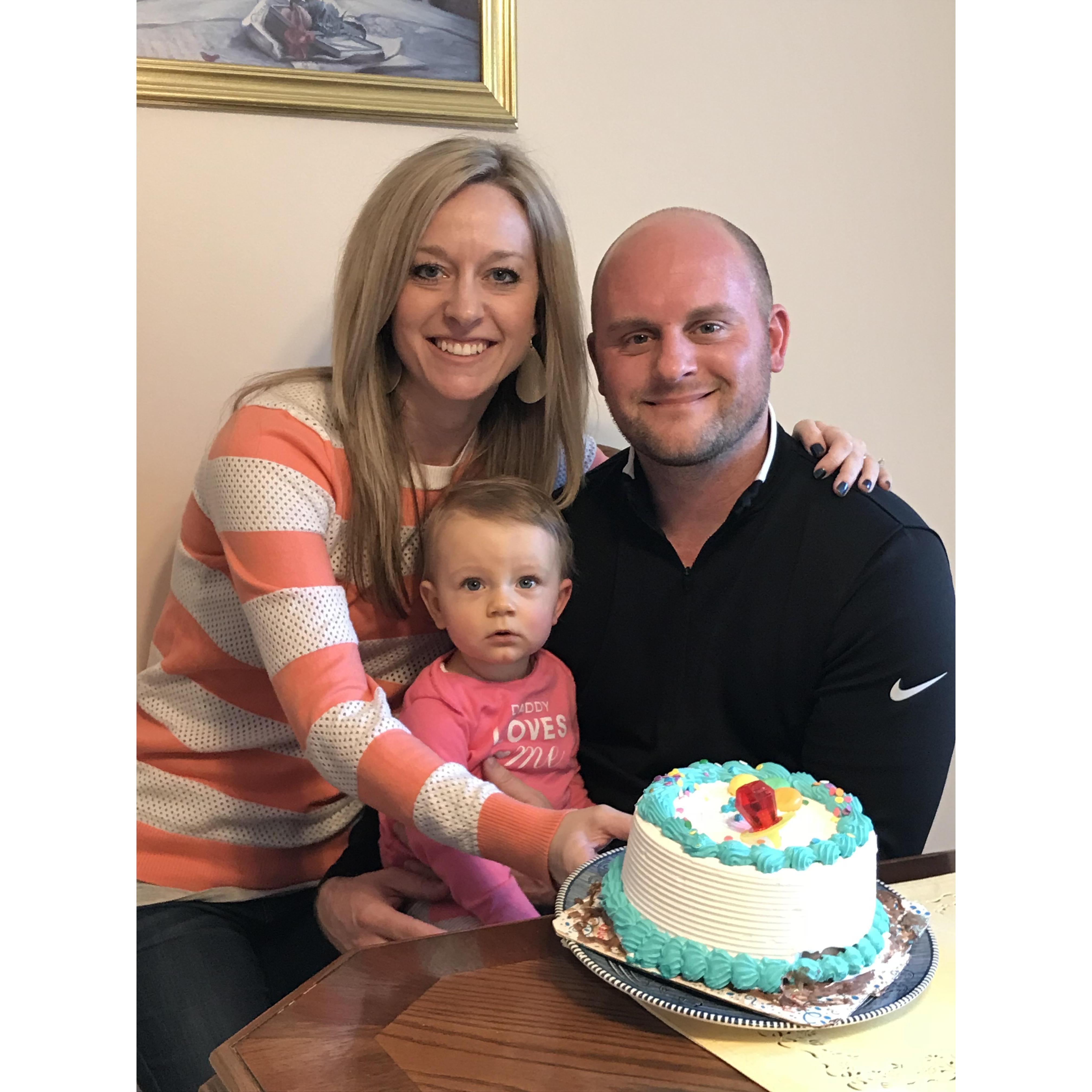 Celebrating our engagement as a family!