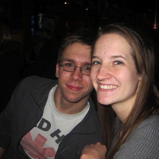 Our very first photo as a couple.