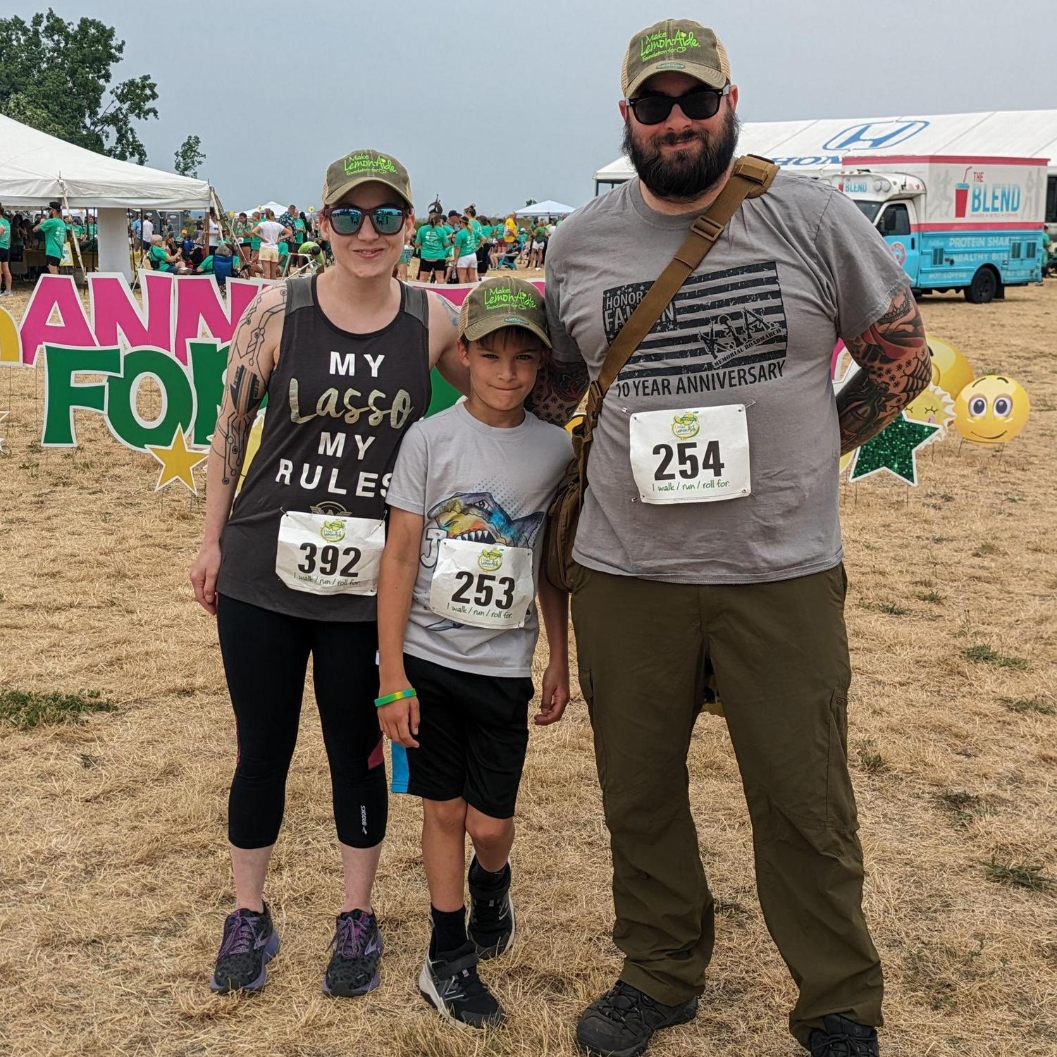 One of Lucas's first 5ks