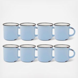Tinware Espresso Mug, Set of 8