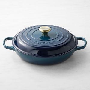 Le Creuset Signature Enameled Cast Iron Braiser 3 1/2-Qt / Color: Agave