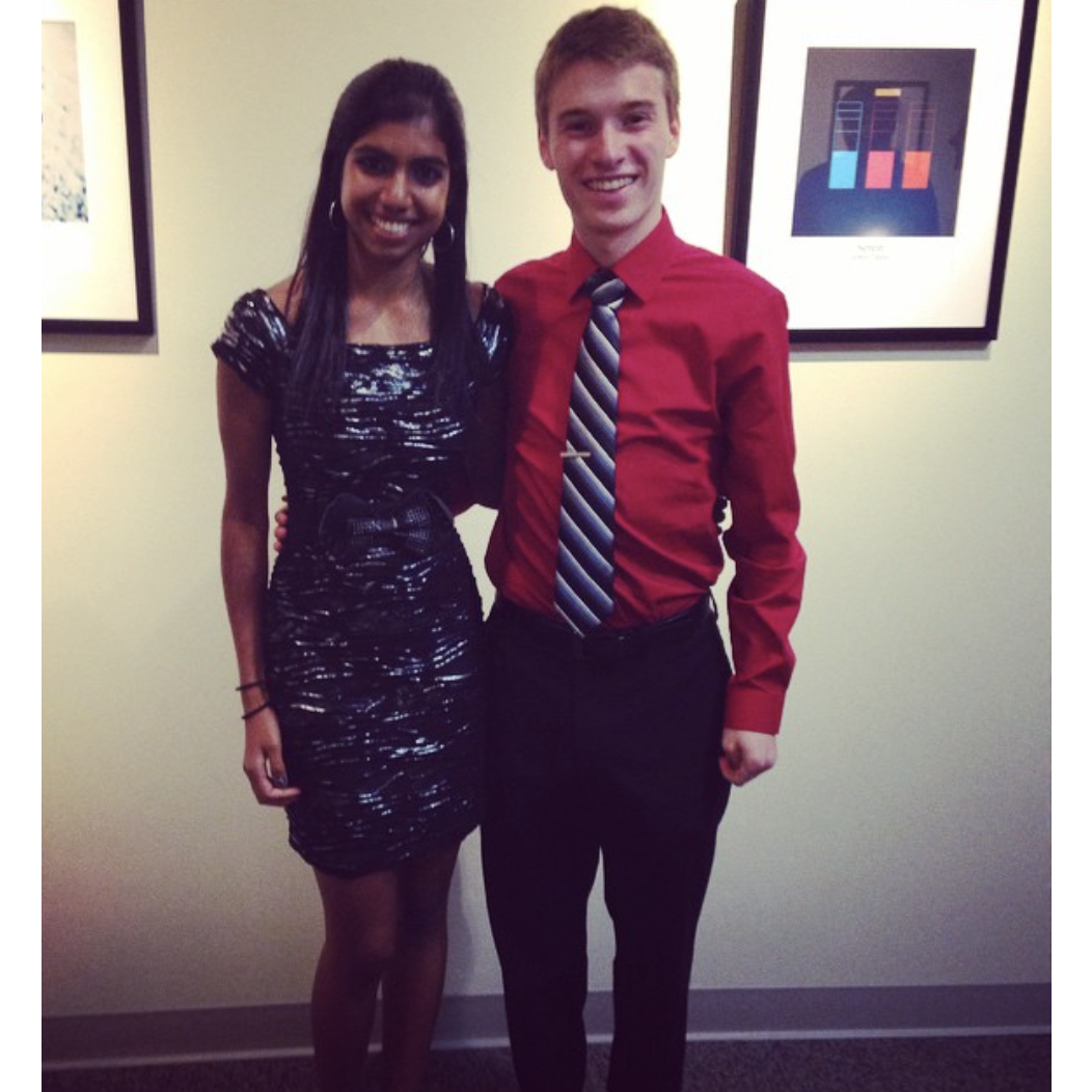 Misha worked up her courage and asked Jordan to their cross country semi-formal during sophomore year at JMU.