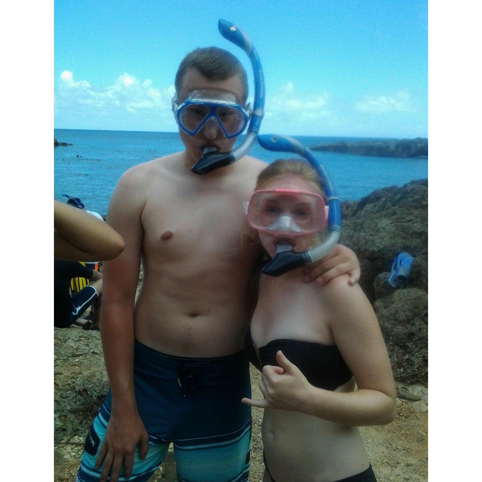 Ask TJ about his sunburn post snorkeling.