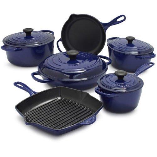 Le Creuset Signature Indigo 10-Piece Set MS14SLT10-6J , 10-Piece