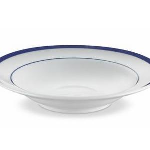 Brasserie Blue-Banded Porcelain Dinnerware Collection + Place