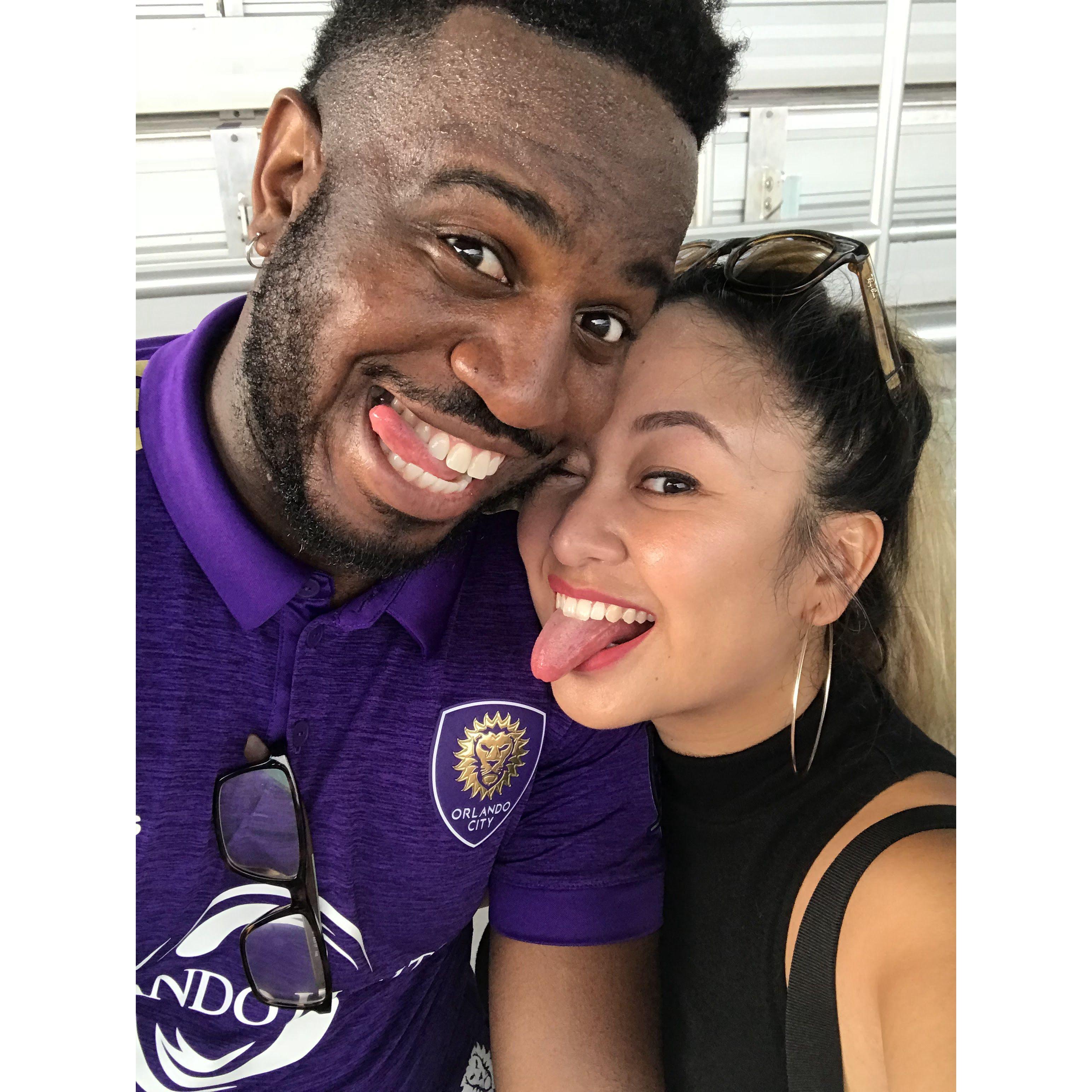 2018: Our second date and my first Orlando City game.