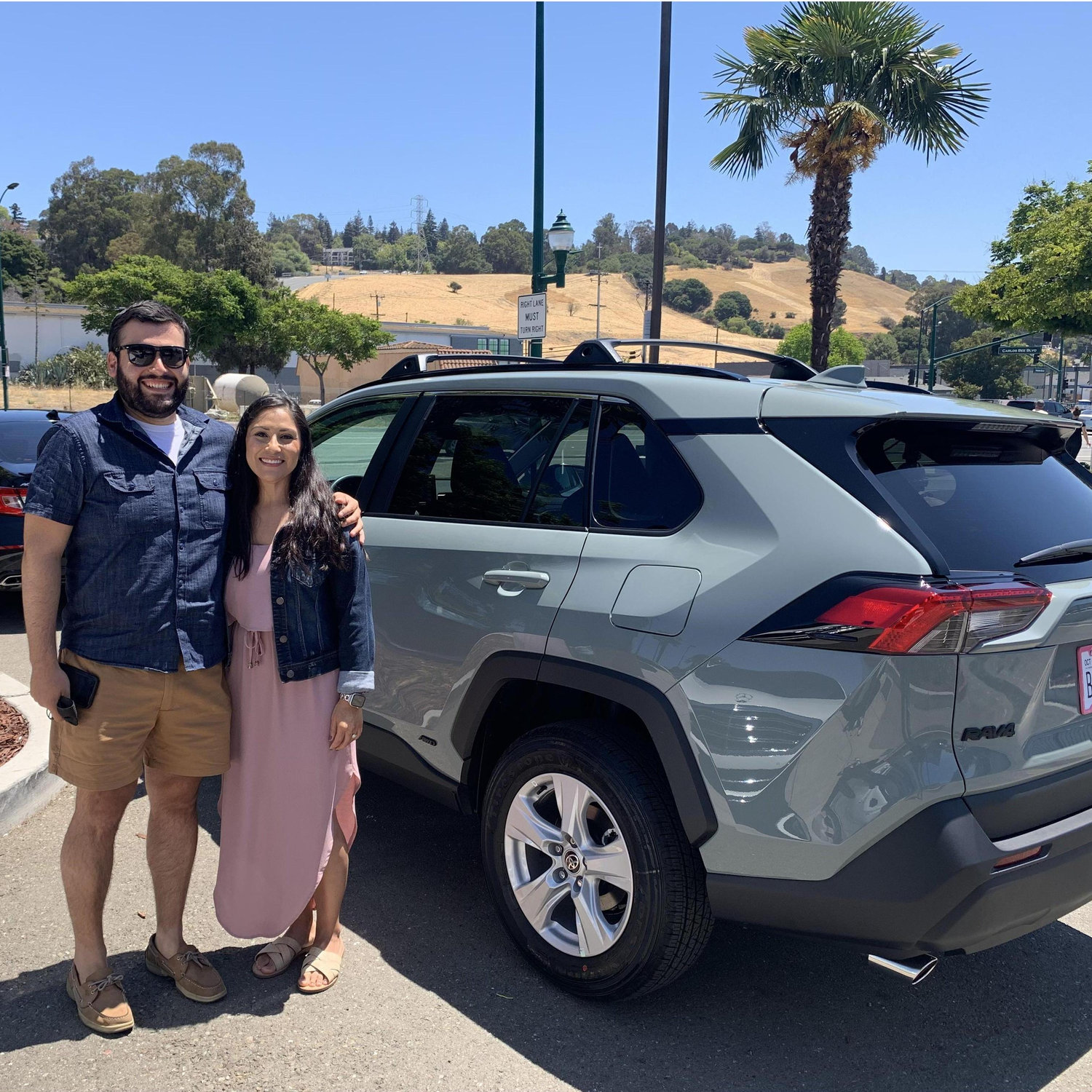 Our second big purchase together. We love road trips in Luna the Rav 4.