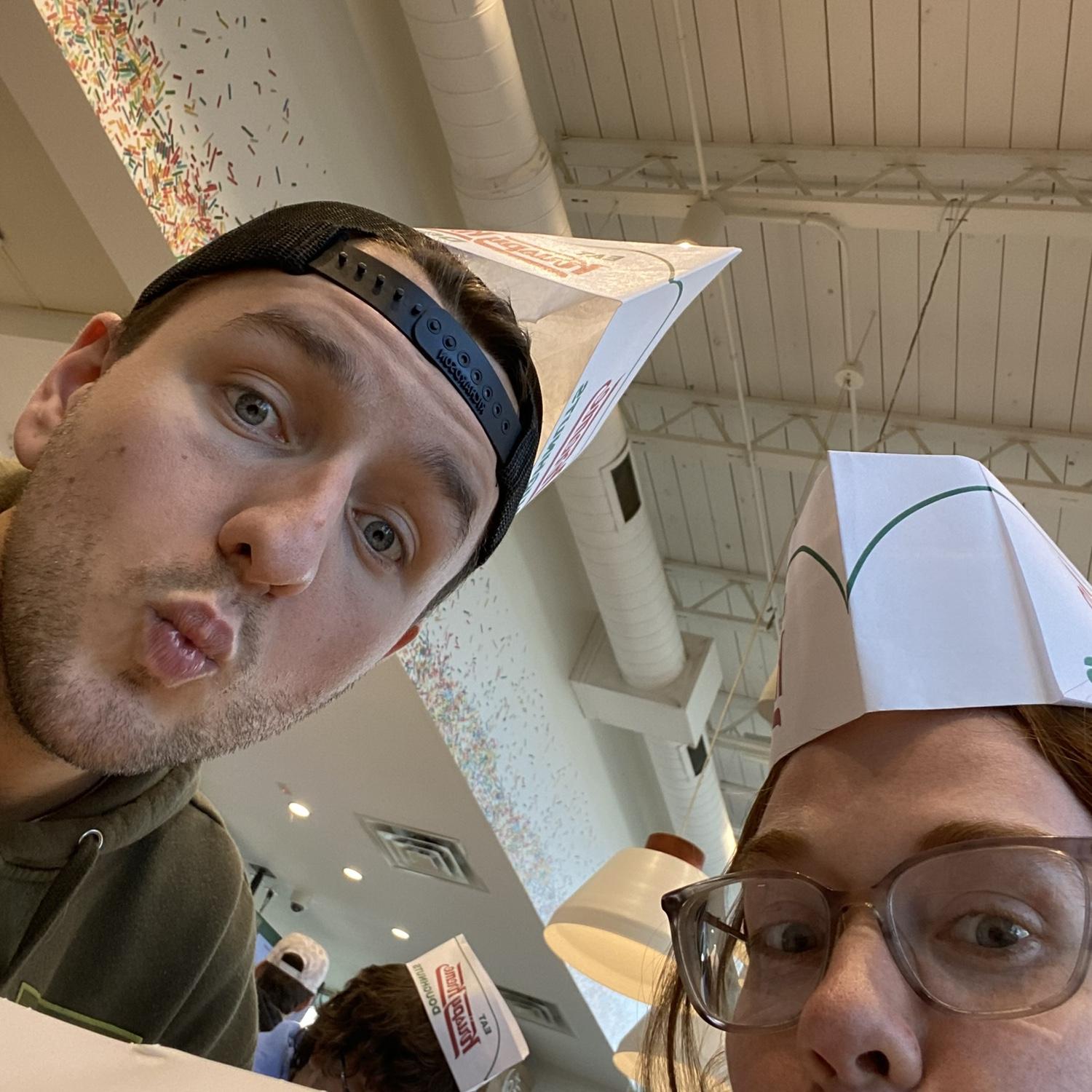 “Have you ever had a Krispy Kreme?” “Was it crispy?”