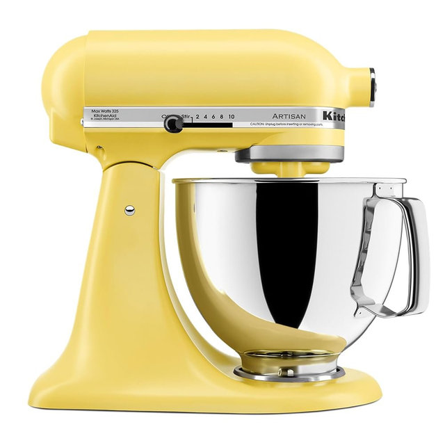 KitchenAid Artisan® Series 5 Quart Tilt-Head Stand Mixer with Pouring Shield, KSM150PS, Butter