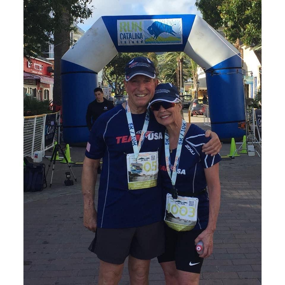 First 5k together-Catalina 5k both won age groups! March 11, 2019
