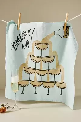 Julie Peach Bottoms Up Dish Towel