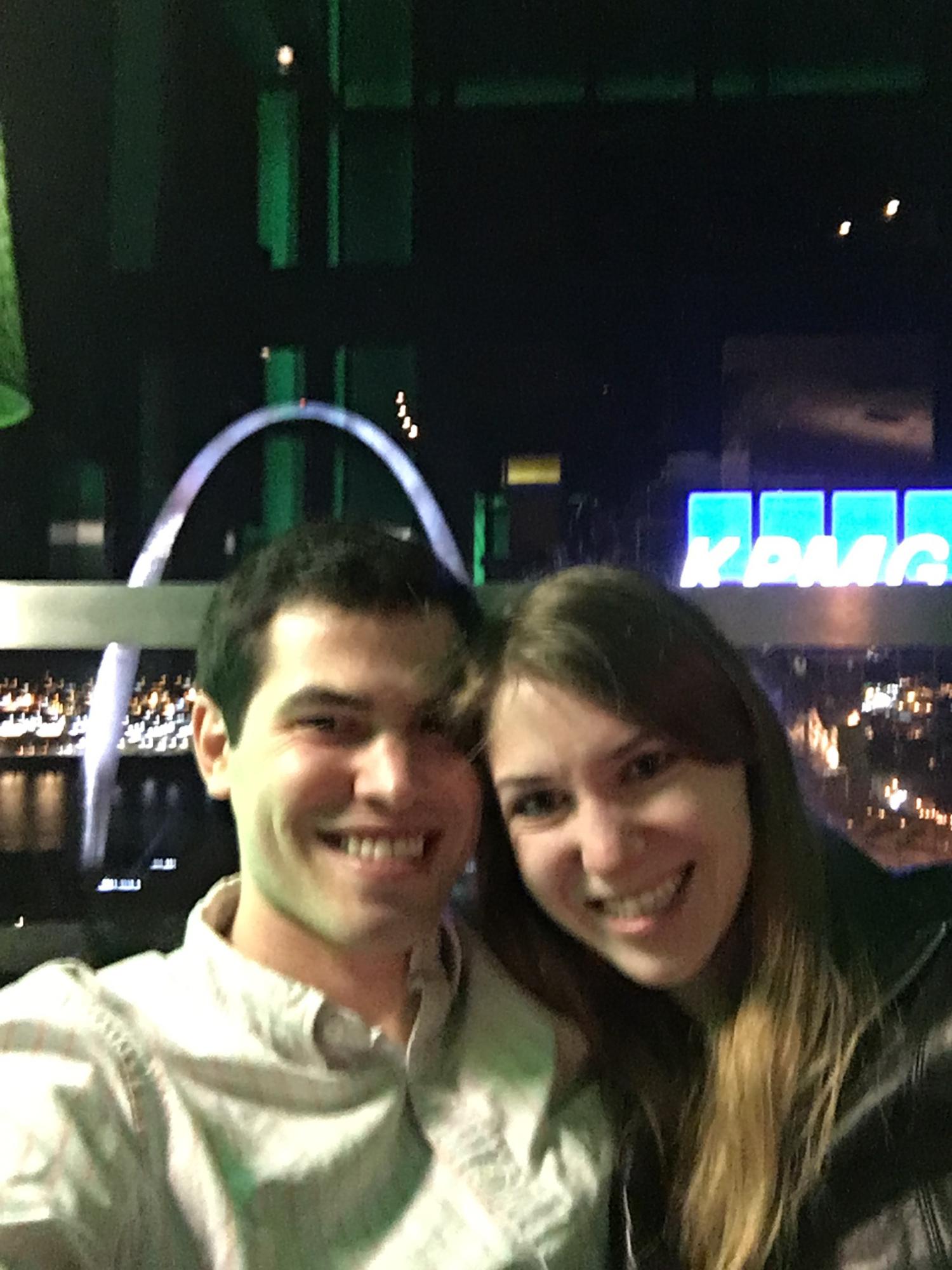 November, 2015- celebrating an anniversary in St. Louis