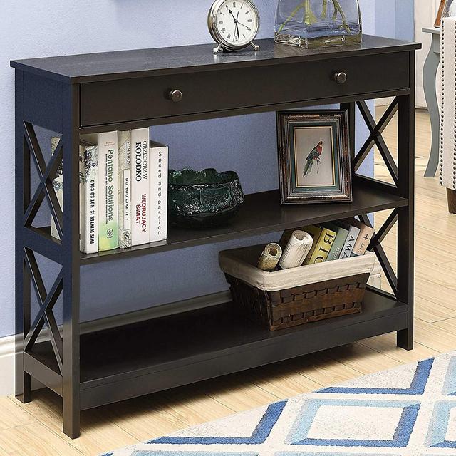 Convenience Concepts Oxford 1-Drawer Console Table, Espresso