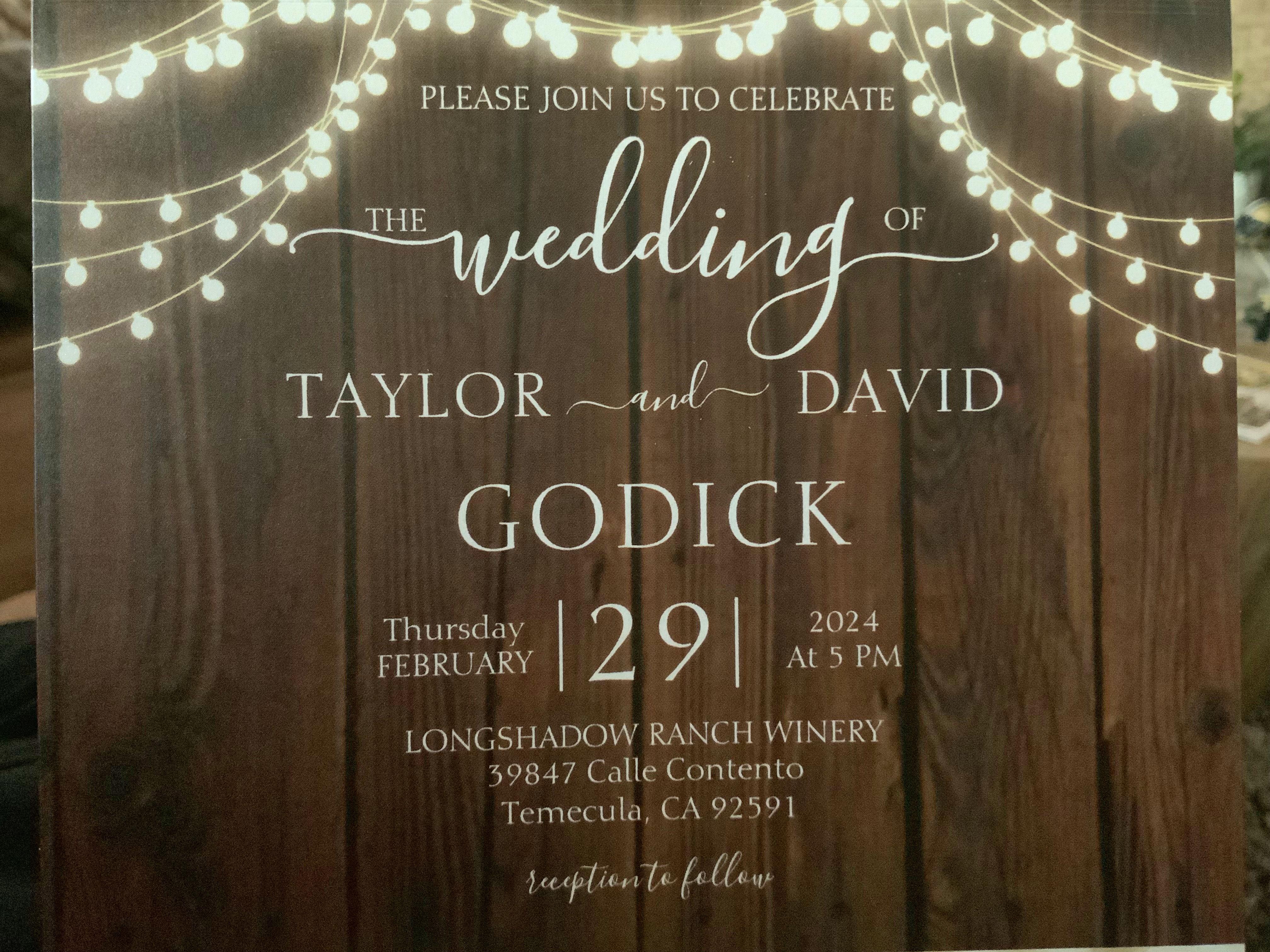 The Wedding Website of Taylor Godnick and David Godnick