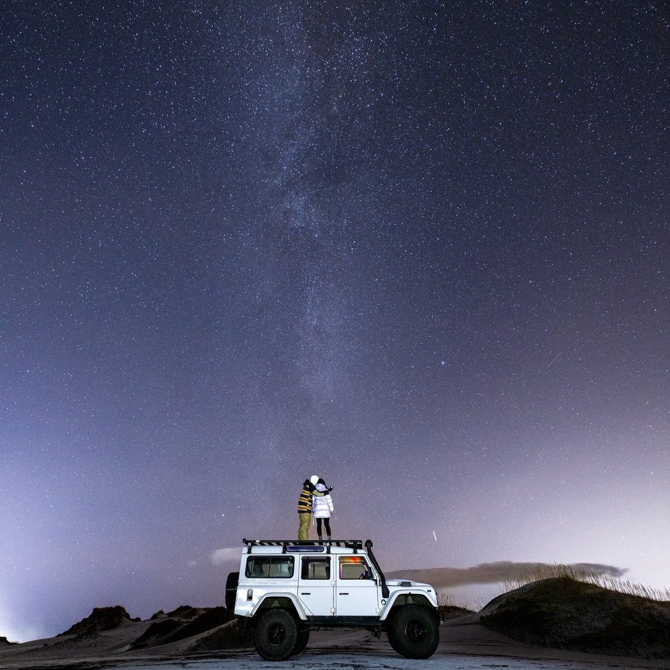 Milky way Galaxy from Reykjavik